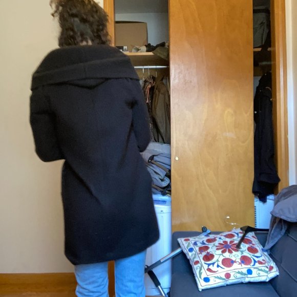 The Row Wool Coat w/ Hood, Shawl Collar sz XS/S 0 - Picture 7 of 10